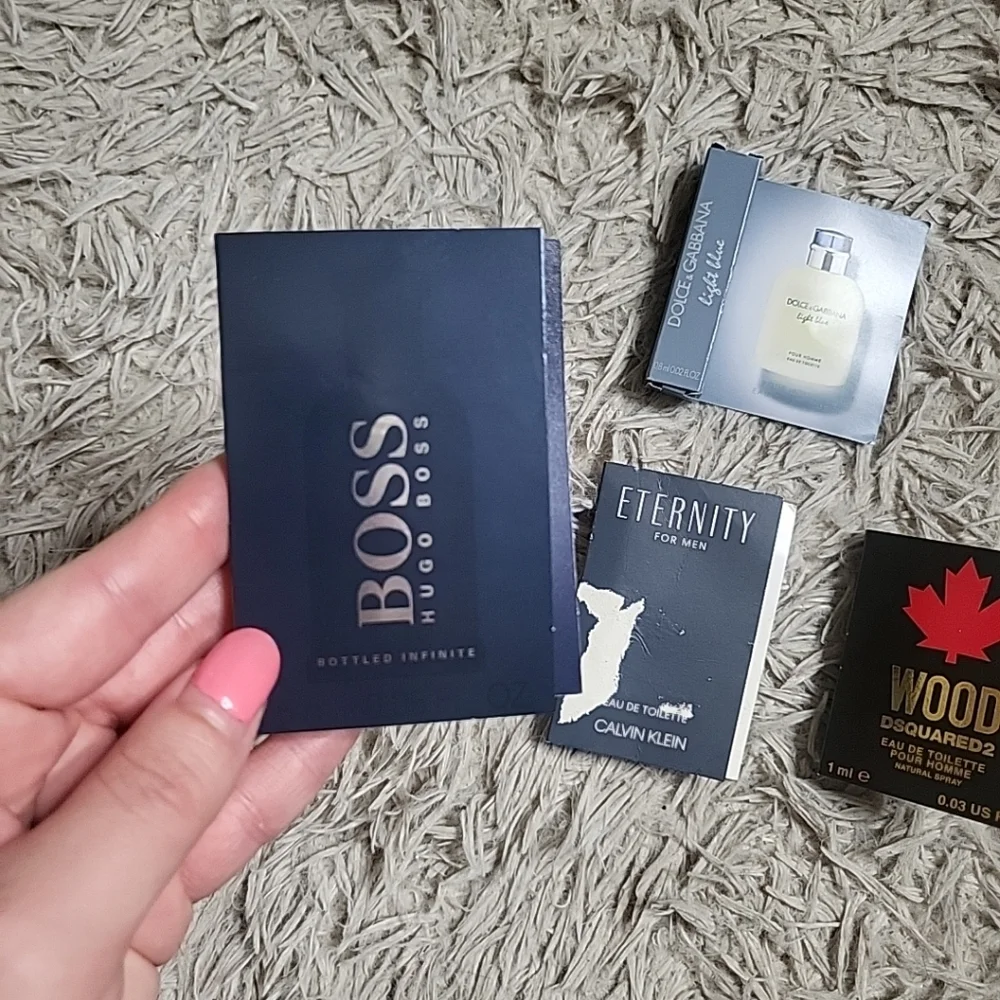 Mens Designer Fragrance Samples Bundle Lot Dolce & Gabbana DSquared2 CK Boss
